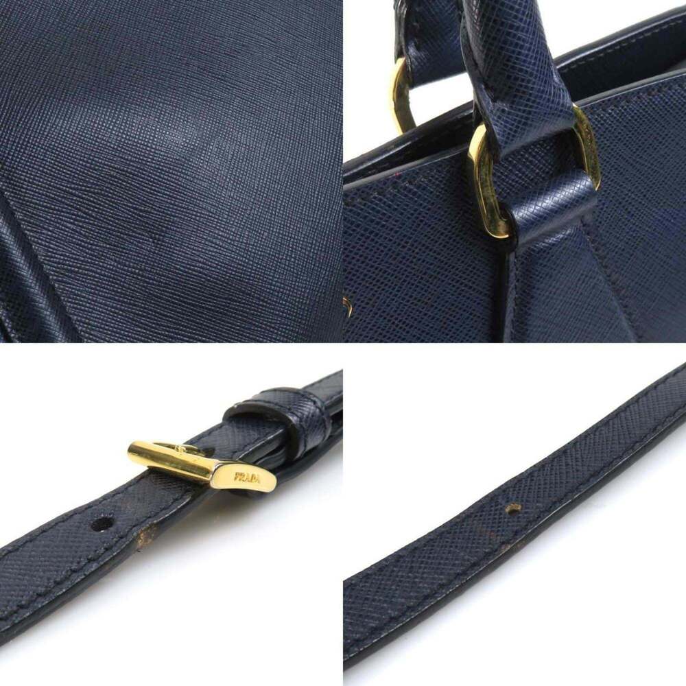 PRADA Blue Leather Shoulder Bag - Picture 4 of 5